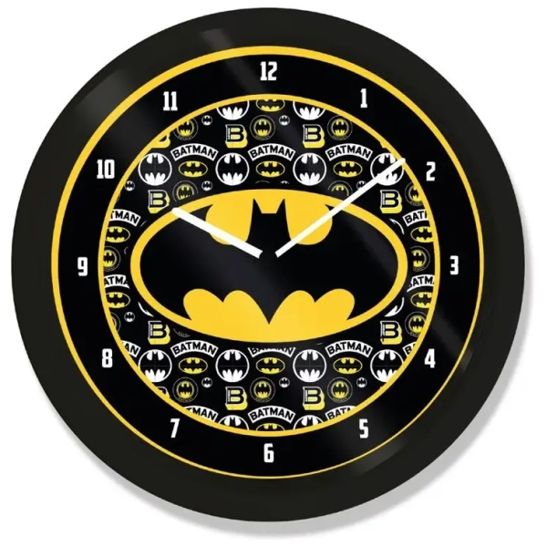 Batman Wanduhr Logo