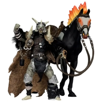 Spawn Actionfigur Bloodaxe mit Pferd (Spawn: The Dark Ages) (Gold Label) 18 cm