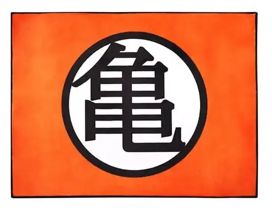 Dragon Ball Indoor-Matte Kame Symbol 80 x 60 cm