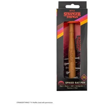 Stranger Things Stachelige Schlägerkugelschreiber & Stranger Things Anstecknadel