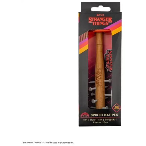 Stranger Things Stachelige Schlägerkugelschreiber & Stranger Things Anstecknadel