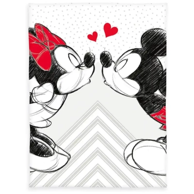 Disney Flanell-Fleecedecke Mickey & Minnie Mouse 150 x 200 cm