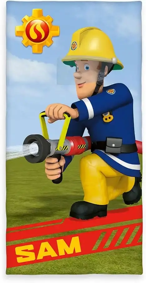 Feuerwehrmann Sam Velours-Handtuch 75 x 150 cm