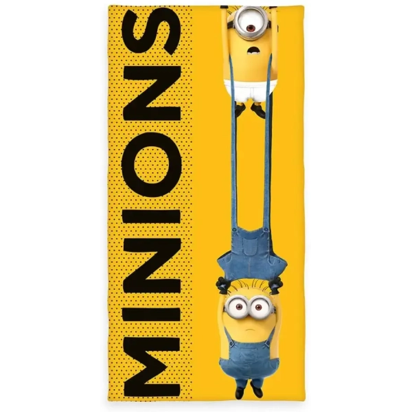 Minions Velours-Handtuch 75 x 150 cm