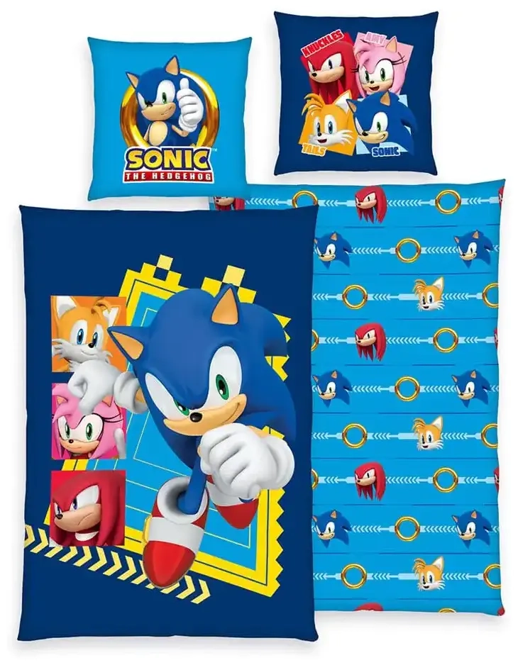Sonic - The Hedgehog Bettwäsche 135 x 200 cm