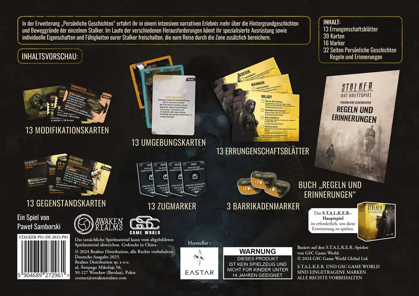 STALKER: Das Brettspiel – Persönliche Geschichten - Erweiterung (S.T.A.L.K.E.R)