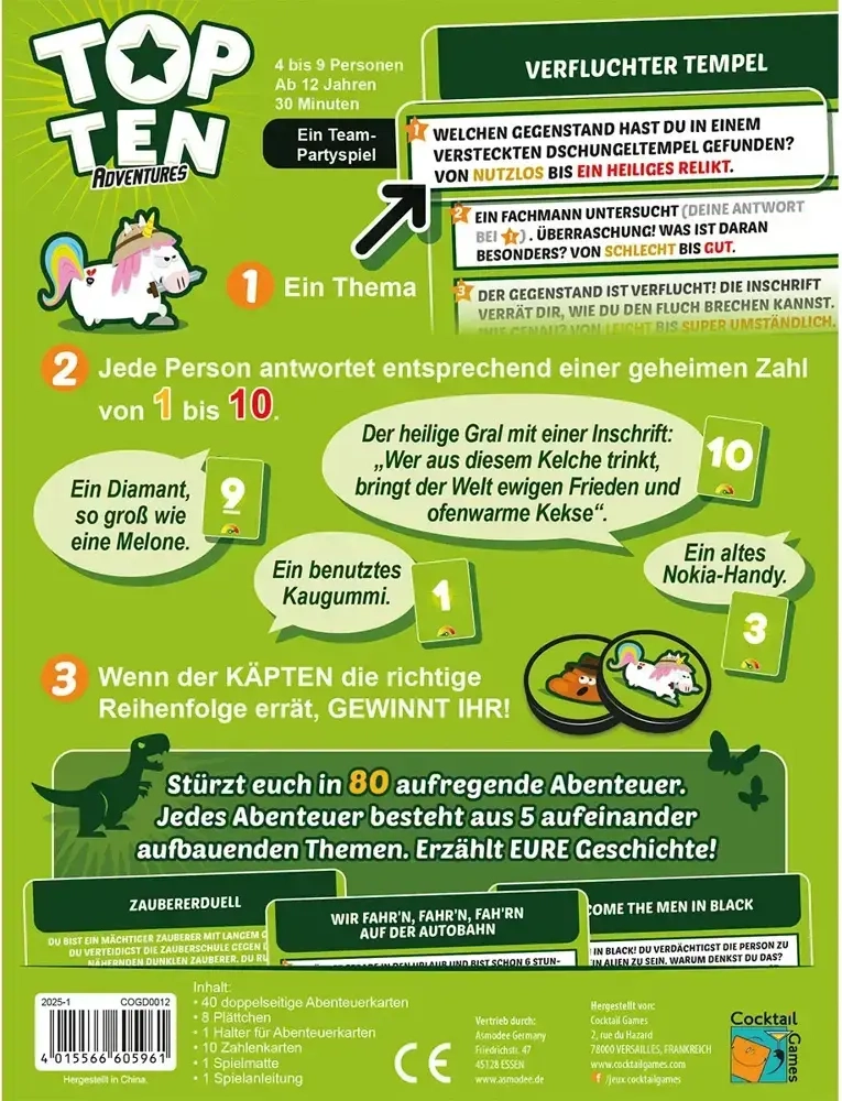 Top Ten Adventures