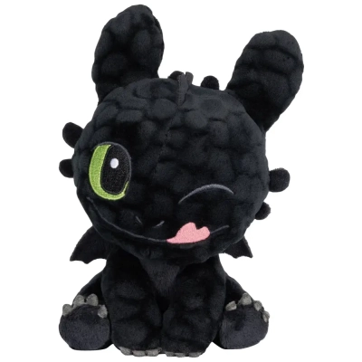 Dragons: Ohnezahn, glücklich, Kuscheltier - 18 cm