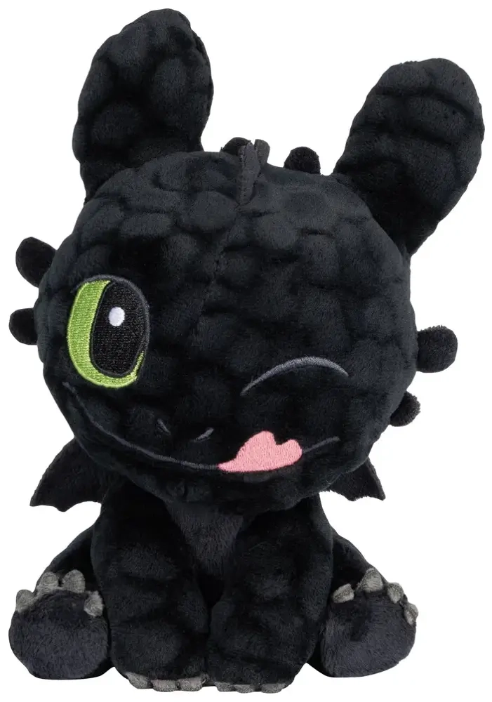 Dragons: Ohnezahn, glücklich, Kuscheltier - 18 cm
