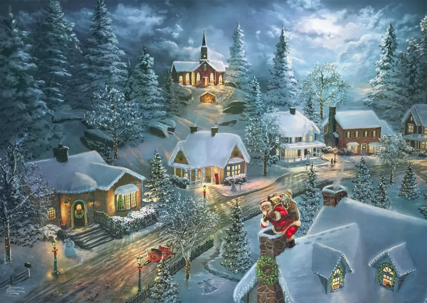 Santas Silent Night - Kinkade