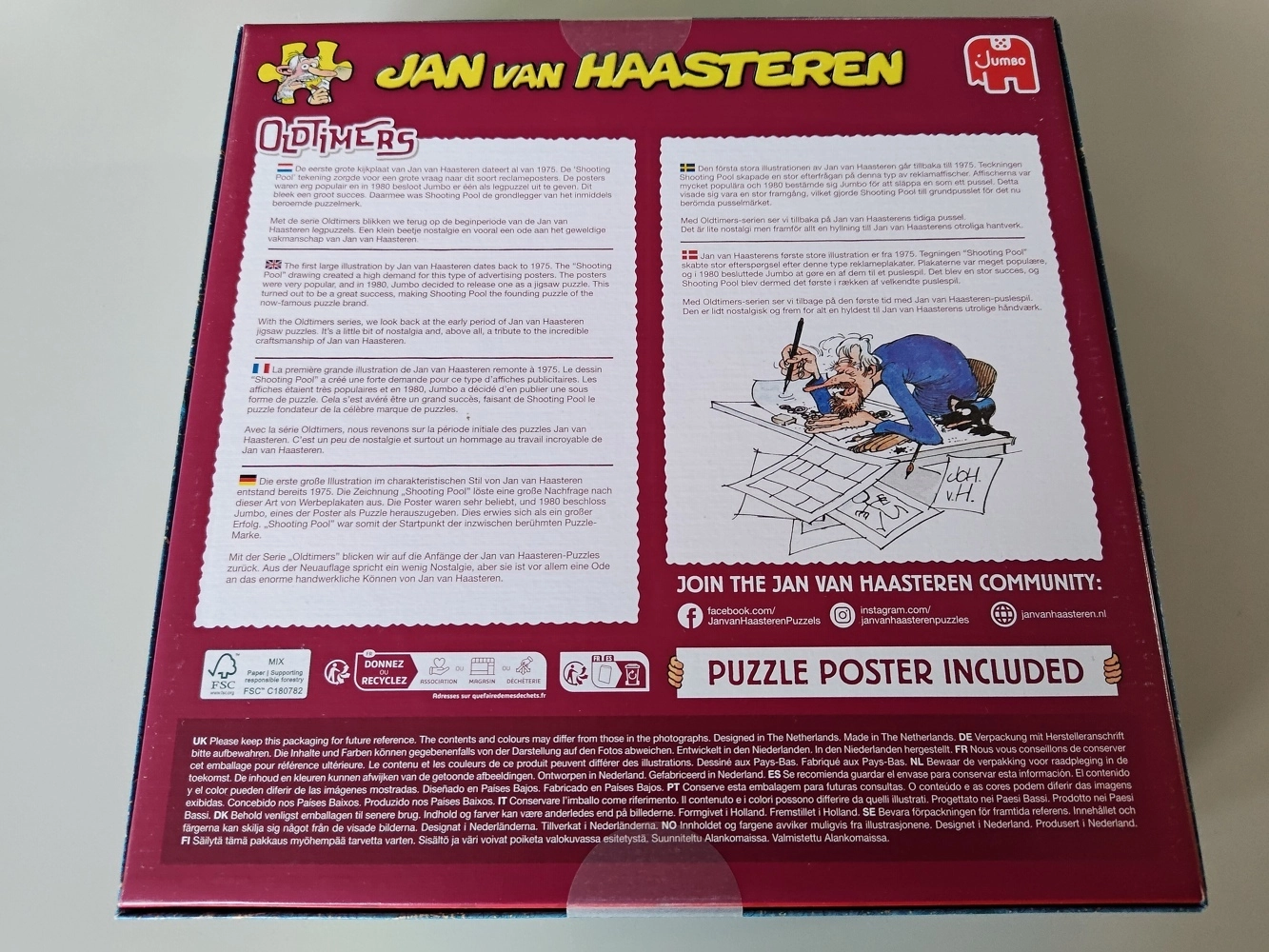 Der Junggeselle (Oldtimers) - Jan van Haasteren (Leicht defekte Verpackung)