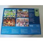 Village Celebrations -  Trevor Mitchell - 4x 500 Teile Puzzle (Leicht defekte Verpackung)