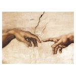 Die Erschaffung Adams (Detail) - Michelangelo