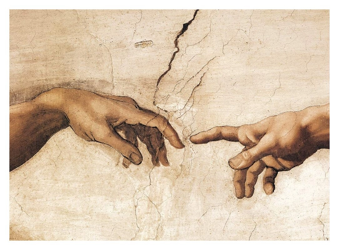 Die Erschaffung Adams (Detail) - Michelangelo