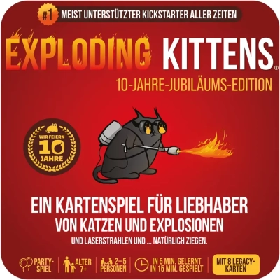 Exploding Kittens (10-Jahre-Jubiläums-Edition) (in Metalldose)