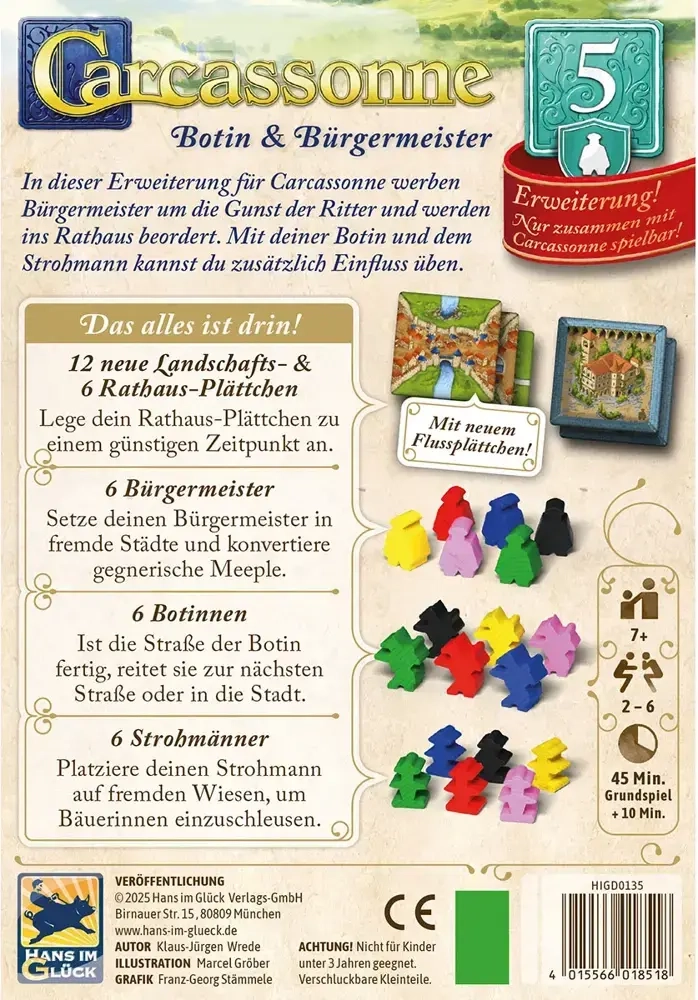 Carcassonne - Botin & Bürgermeister - Erweiterung