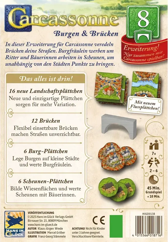 Carcassonne - Burgen & Brücken - Erweiterung