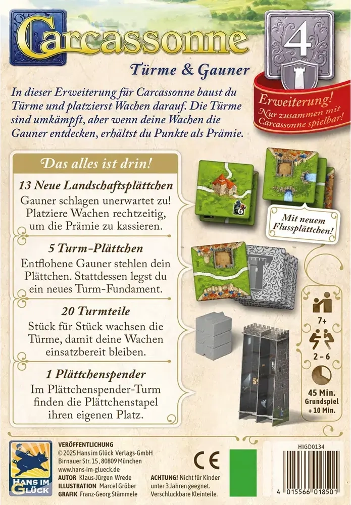 Carcassonne - Türme & Gauner - Erweiterung