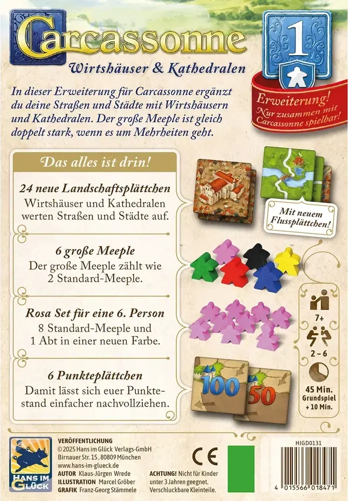 Carcassonne - Wirtshäuser & Kathedralen - Erweiterung
