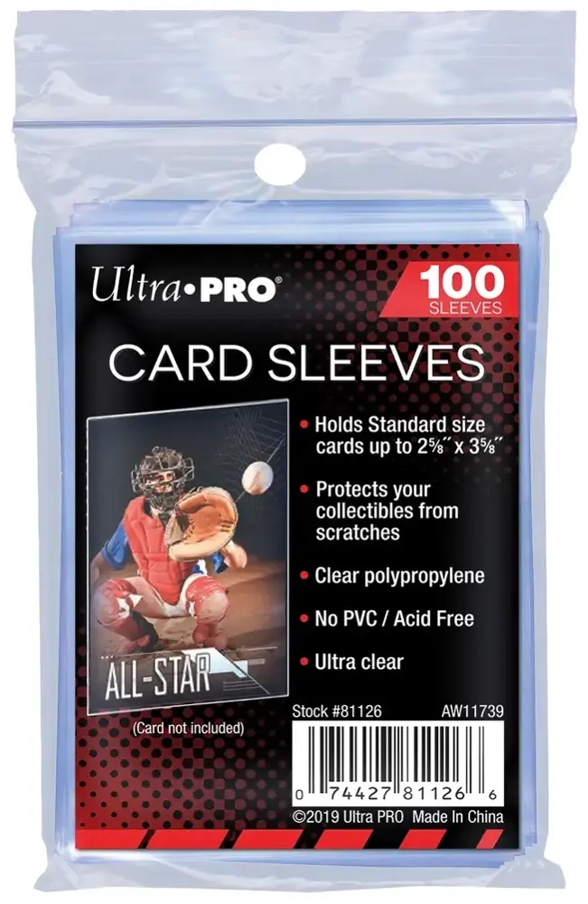 UP - Standard Sleeves - Regular Soft Card (100 Sleeves)