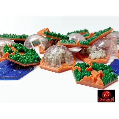 Terraforming Mars: 3D-Plättchen für Amazonis Erweiterung