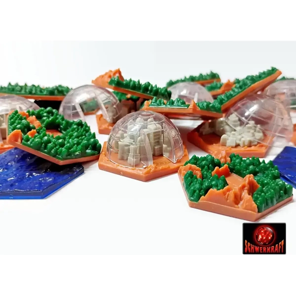 Terraforming Mars: 3D-Plättchen für Amazonis Erweiterung