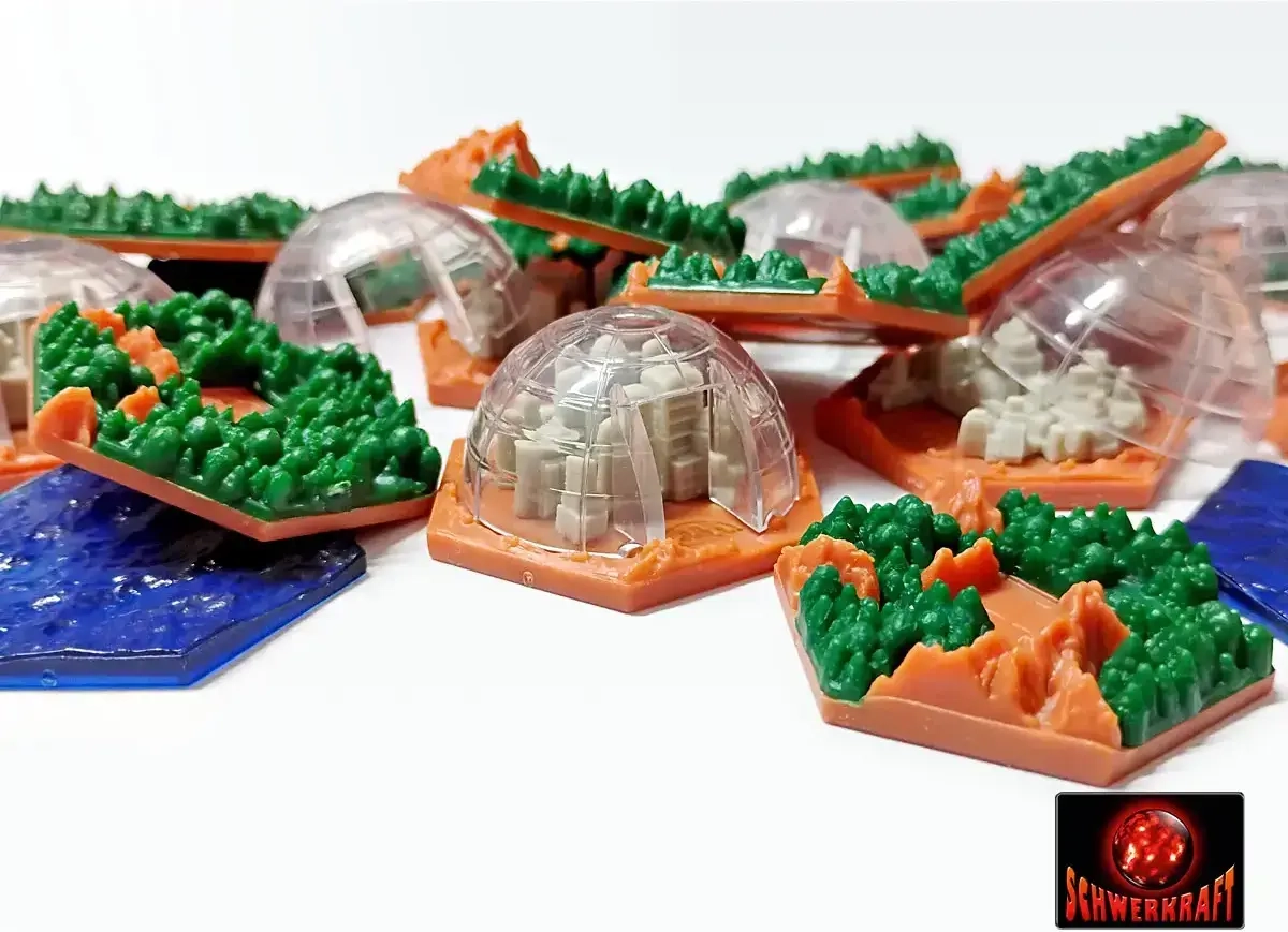 Terraforming Mars: 3D-Plättchen für Amazonis Erweiterung