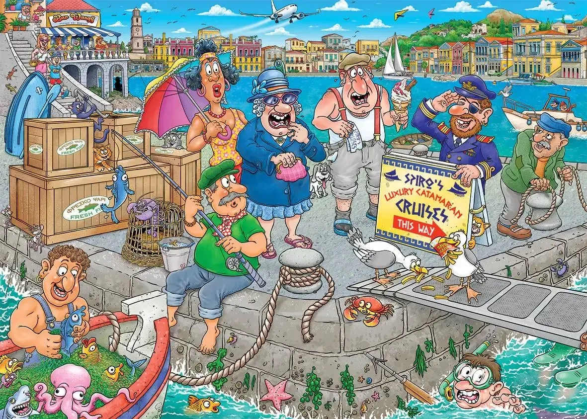 Bootschaos - Wasgij Original 47 - 1000 Teile Puzzle