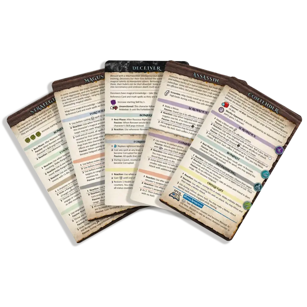 Maladum Reference Cards - DE