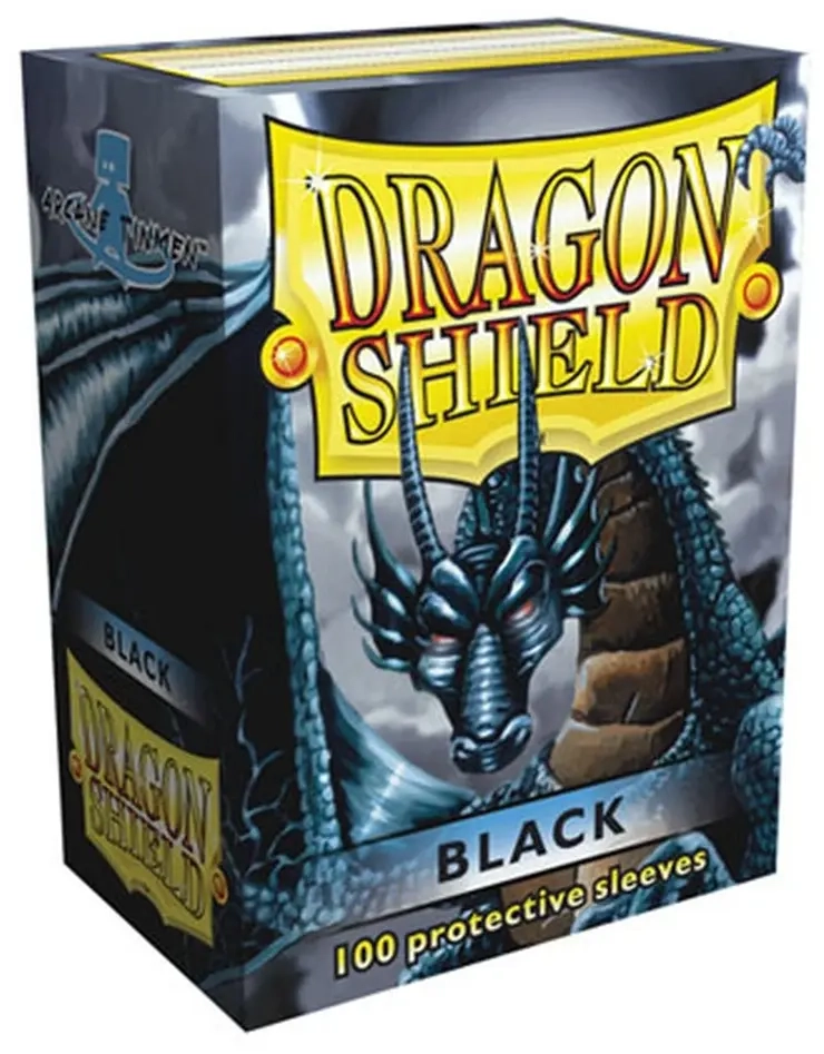 Dragon Shield Standard Sleeves - Black (100 Sleeves)