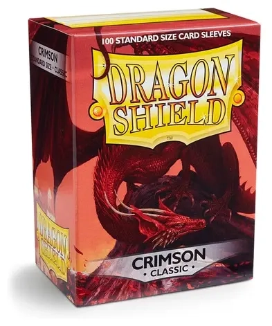 Dragon Shield Standard Sleeves - Crimson (100 Sleeves)