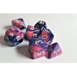 Würfelset: Pink Galaxy (7)