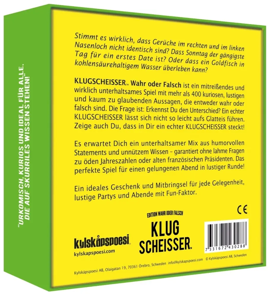 Klugscheisser – Wahr oder Falsch Edition
