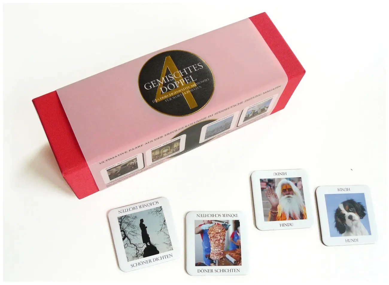 Gemischtes Doppel 4 – Das durchgedrehte Memospiel für Wortakrobaten