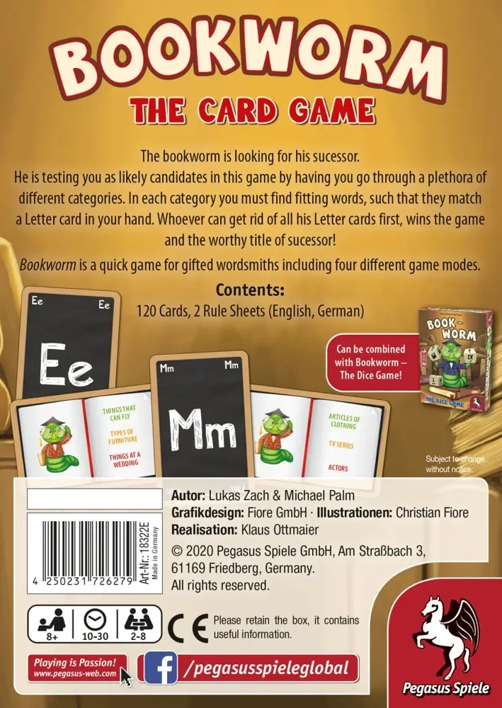Bookworm - The Card Game - EN