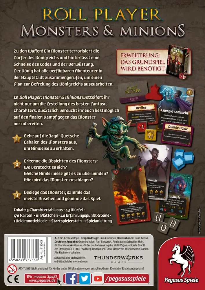 Roll Player Erweiterung - Monsters & Minions