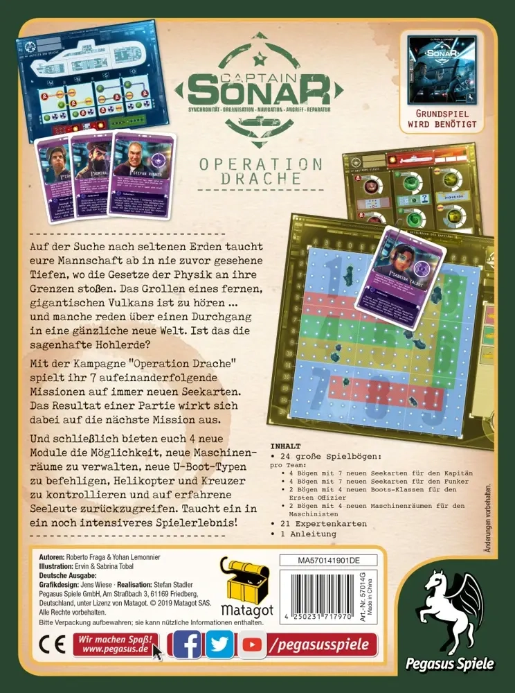 Captain Sonar - Operation Drache - 2. Erweiterung