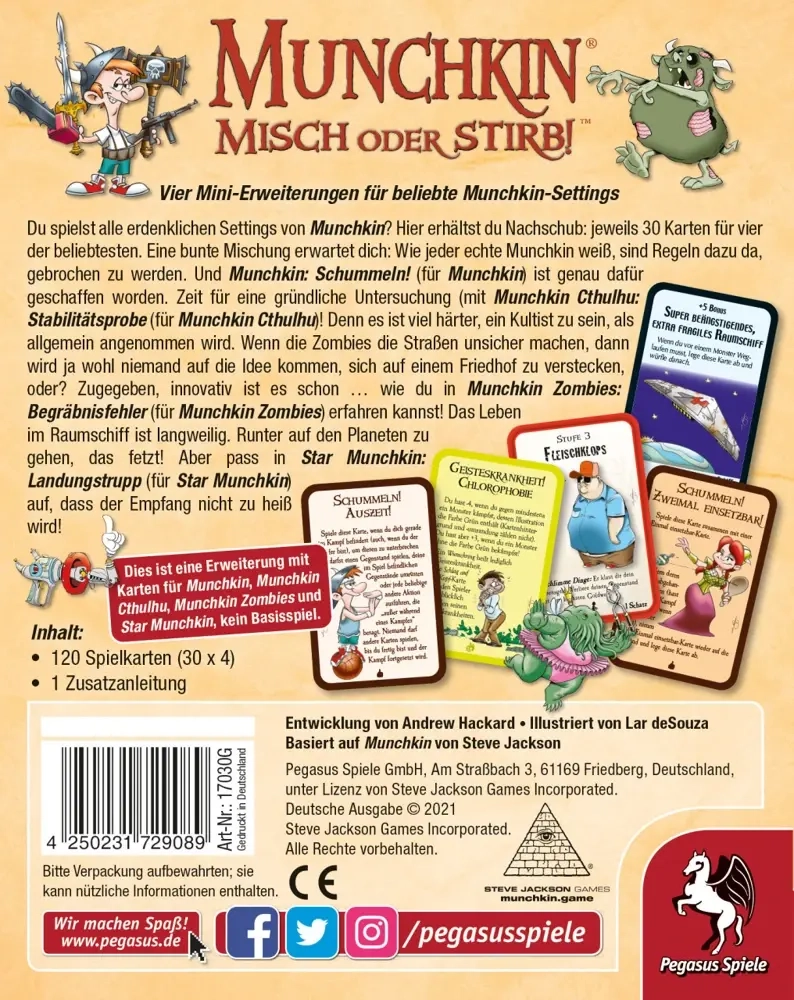 Munchkin Erweiterung - Misch oder stirb!