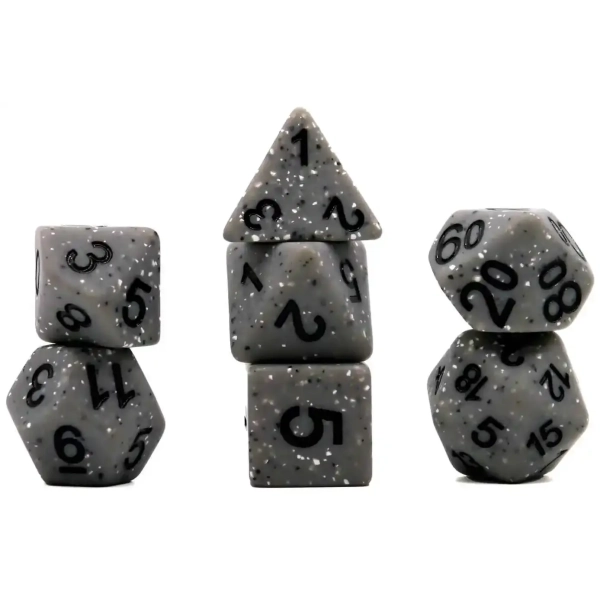 Würfelset Mehrfarbig: Granite Grey (7)