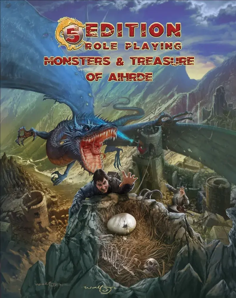 5th Edition Role Playing - Monsters & Treasure of Aihrde - EN