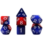 Würfelset Fable: Snow White (Blau/Rot) (7)