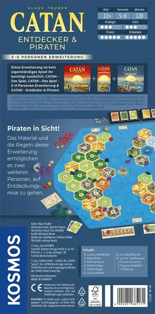Catan - Entdecker & Piraten 5/6 Spieler - Erweiterung
