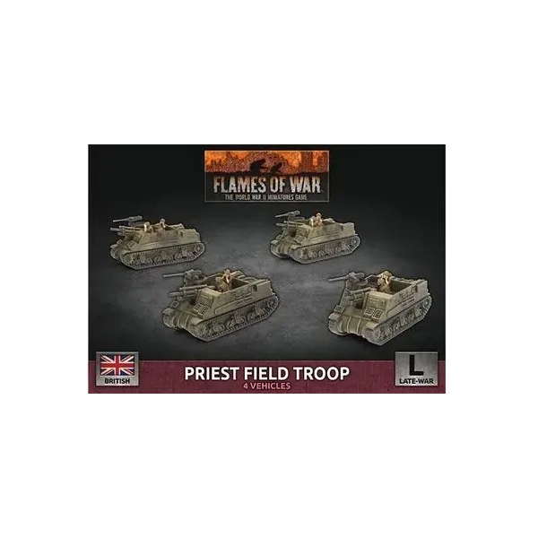 Flames of War Priest Field Troop (x4 Plastic)