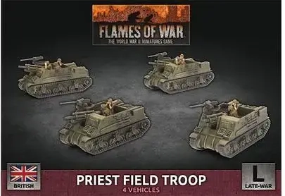 Flames of War Priest Field Troop (x4 Plastic)
