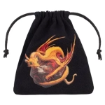 Dragon Black & adorable Dice Bag