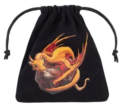 Dragon Black & adorable Dice Bag