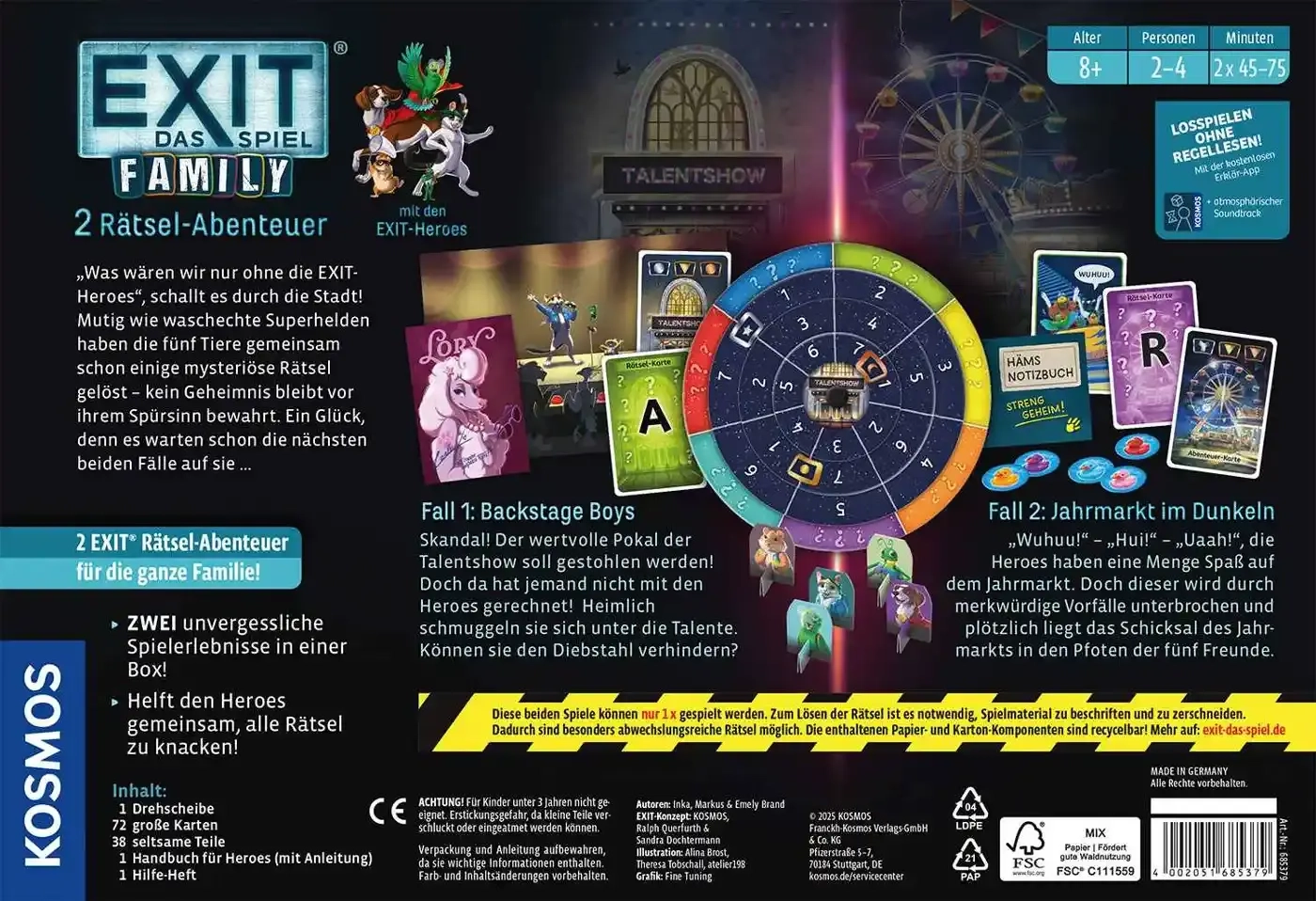 EXIT: Das Spiel | Backstage Boys / Jahrmarkt (Family-Doppelbox)