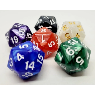 Würfelset: Spindown D20 (6 Stück)
