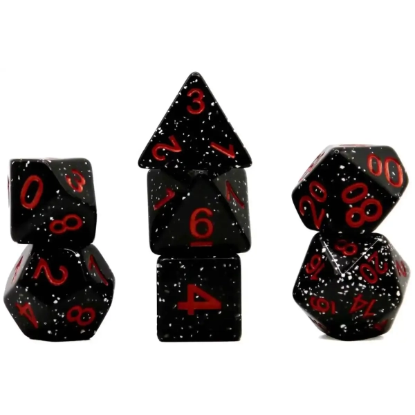 Würfelset Mehrfarbig: Granite Black (7)