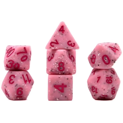Würfelset Mehrfarbig: Granite Pink (7)